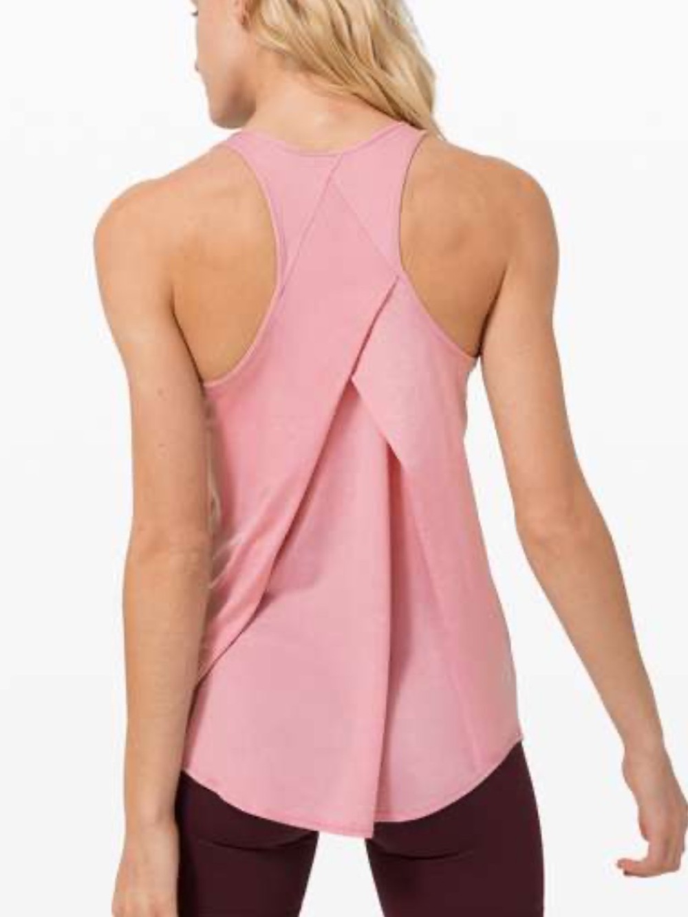 < Lululemon Pink Essential Tank Top Size 16 >